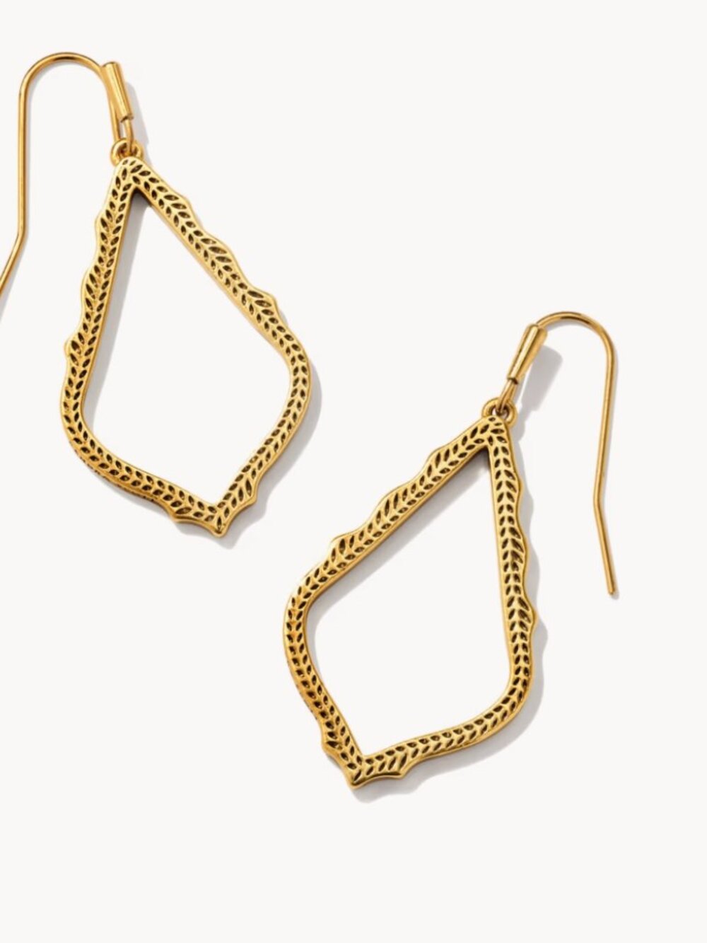 Kendra Scott Sophia Drop Earrings in 23k Yellow Gold Over Brass - NWT